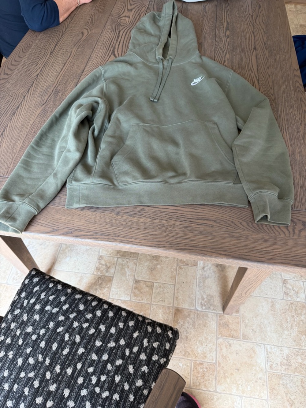 Nike Women's Olive Green Hoodie Sweatshirt